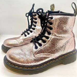 Toddler Doc Martens - US Size 13 - 1460 Crinkle Metallic Lace Up Boots